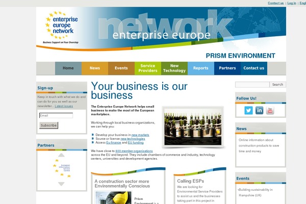 Ee theme site design template sample