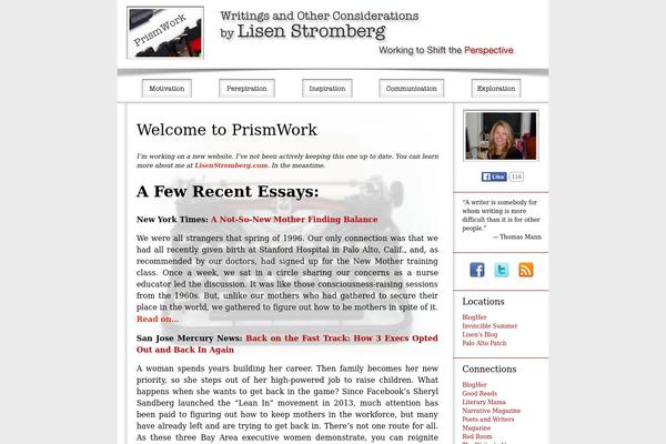 Prism theme site design template sample