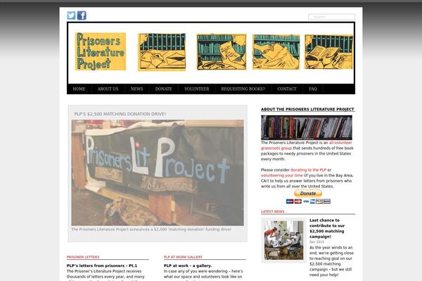prisonersliteratureproject.com site used Monochrome-pro