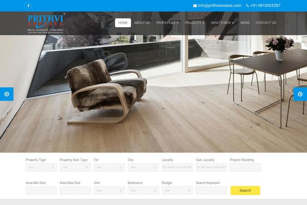 prithviestates.com site used Sweethome