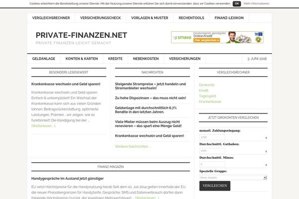 WordPress website example screenshot