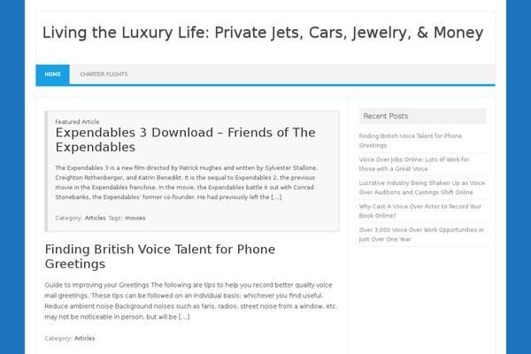Iconic One theme site design template sample