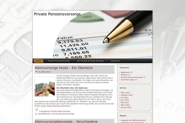 Finance theme site design template sample