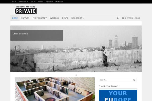 Site using Newsletter-leads plugin