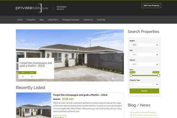 Realocation theme site design template sample
