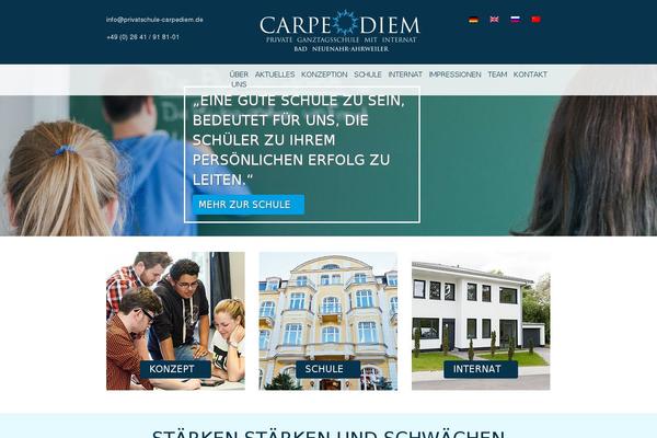 Carpediem theme site design template sample