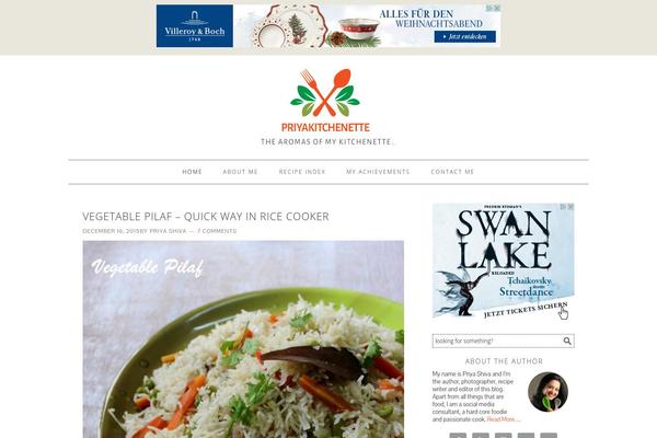 Foodie theme site design template sample