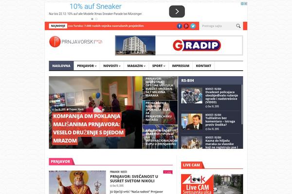 HardNews theme site design template sample