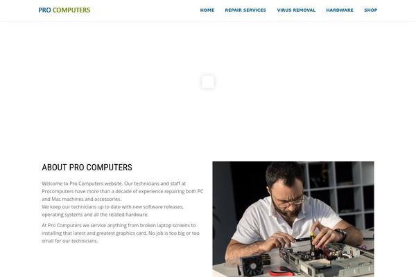Parallax-one theme site design template sample