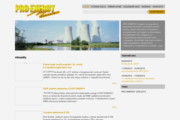 pro-energy.cz site used Wp-boxes