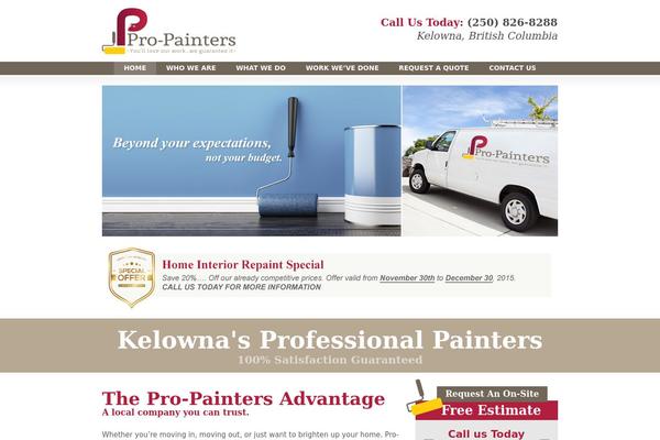 pro-painters.ca site used Wireframe_v1