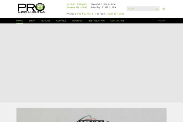 proaal.com site used Audiopro