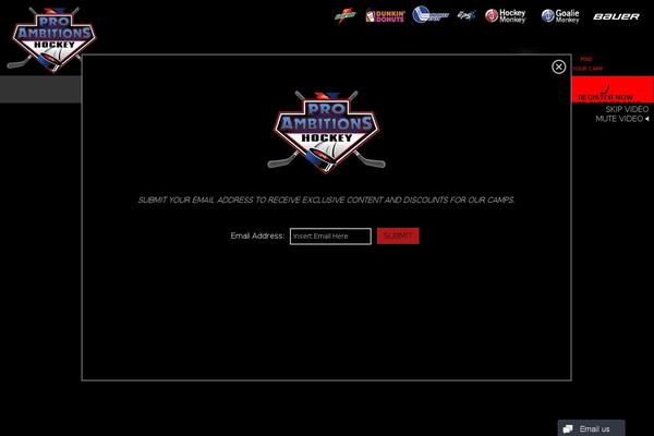 Ambition theme site design template sample