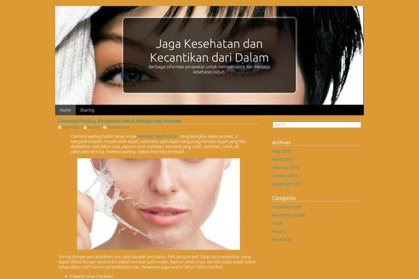 Living Journal theme site design template sample