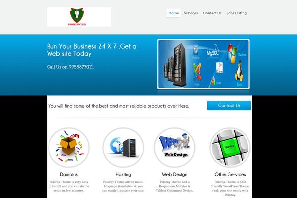 Poloray theme site design template sample