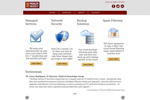 Site using Testimonials Widget plugin