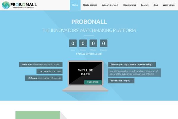 Site using WordPress Countdown Widget plugin