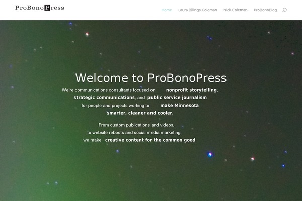 Site using Elegant Themes Icons plugin