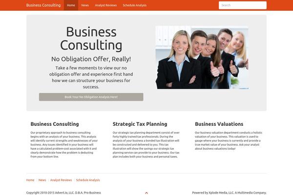 Strappress theme site design template sample