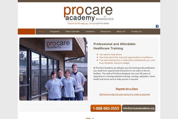 procareacademy.org site used Procare