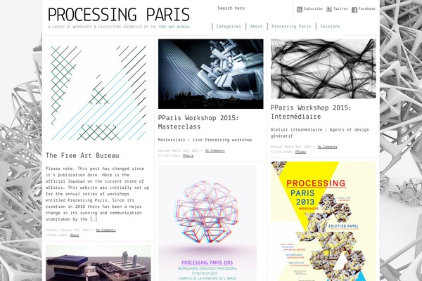 Paragrams theme site design template sample
