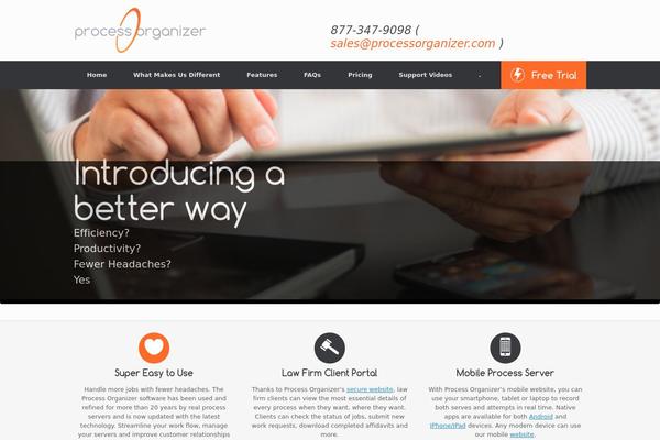 Vantage theme site design template sample