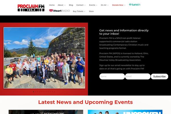 Site using The Events Calendar plugin