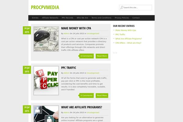 GreenChili theme site design template sample