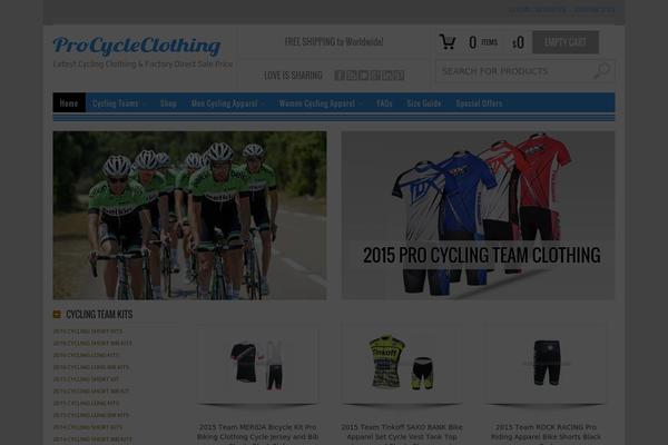 procycleclothing.com site used Bazar