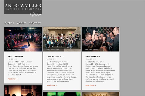 Gridly theme site design template sample