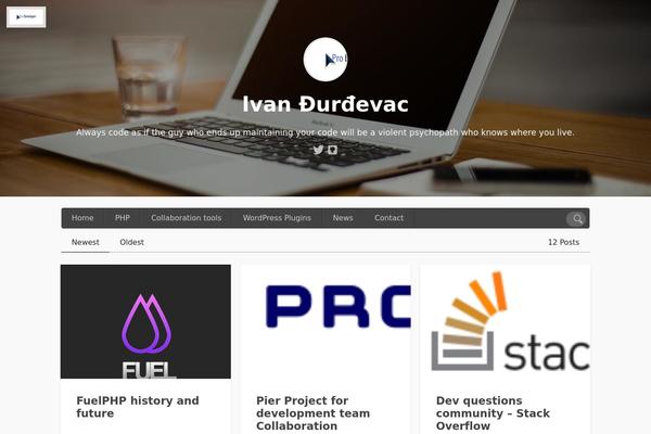 Independent Publisher theme site design template sample