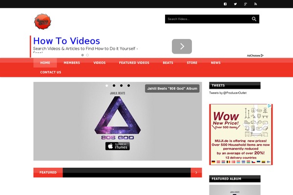 produceroutlet.com site used Videopress
