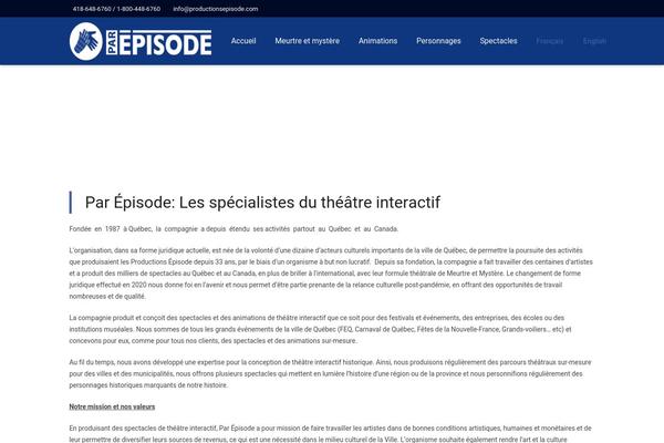 Zephyr theme site design template sample