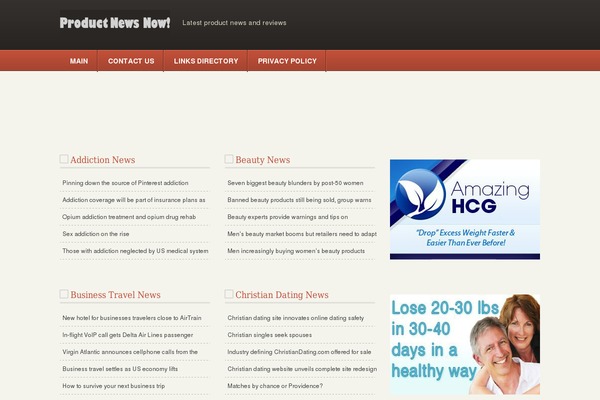 Aggregator theme site design template sample