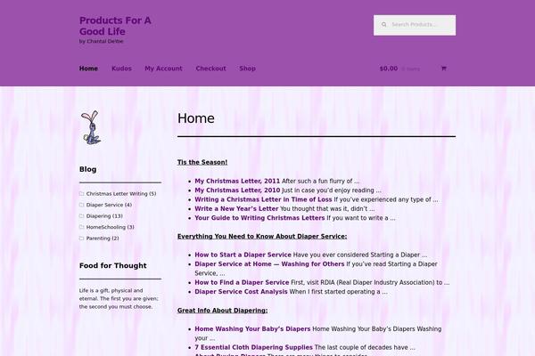 Storefront theme site design template sample