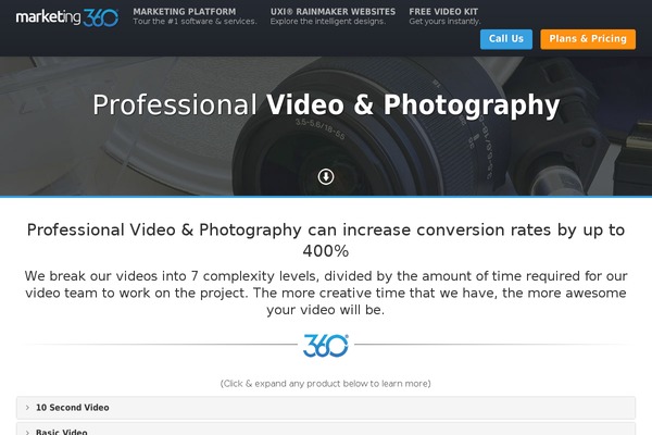Marketing360-vertical theme site design template sample