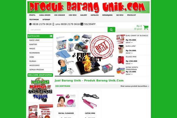 Minimarket theme site design template sample