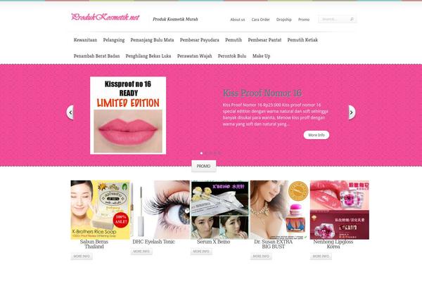 Boutique theme site design template sample