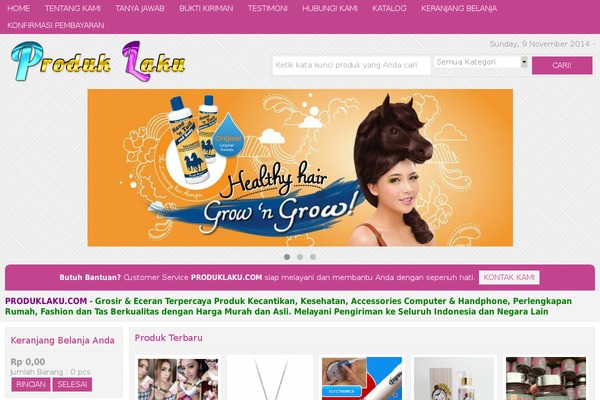 produklaku.com site used Okestore-dev