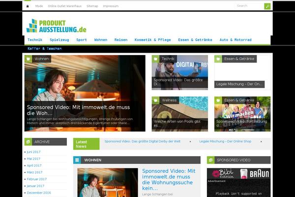Spirit theme site design template sample