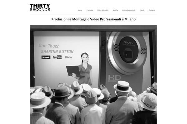 Immersion theme site design template sample