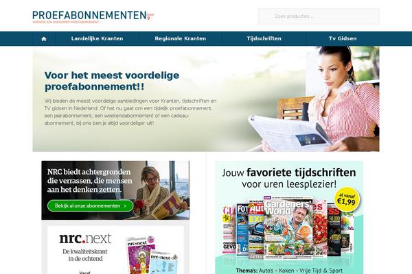 News theme site design template sample