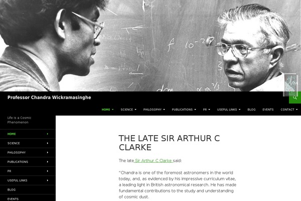 profchandra.org site used Portfolio-web