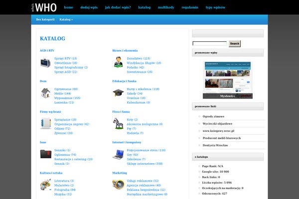 WhosWho theme site design template sample