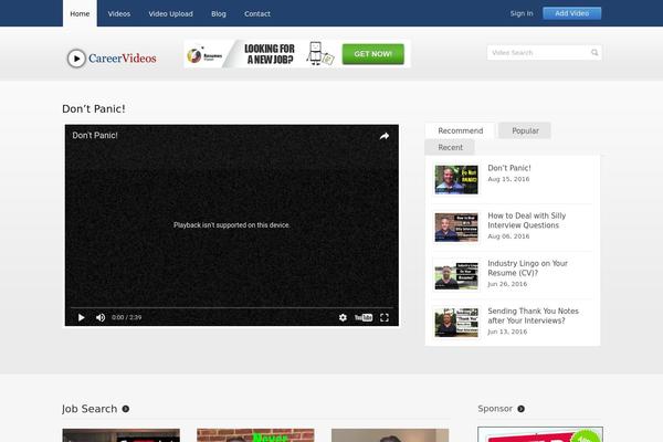 Site using InfobarPro plugin