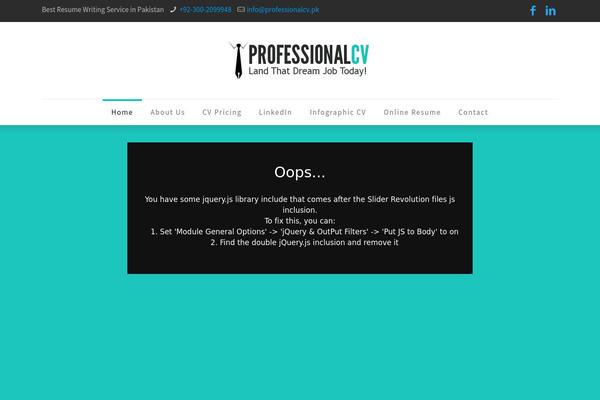 WordPress website example screenshot