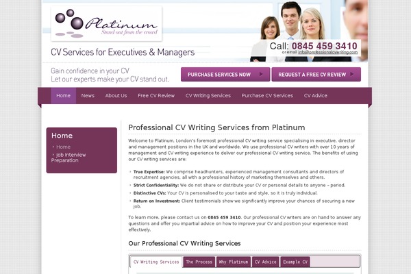 Cv theme site design template sample