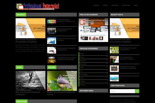 Solaris theme site design template sample