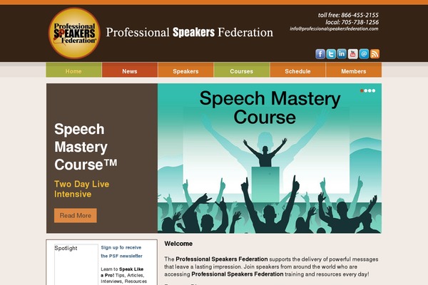 professionalspeakersfederation.com site used Theme1380