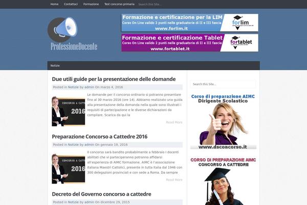 JustBlue theme site design template sample